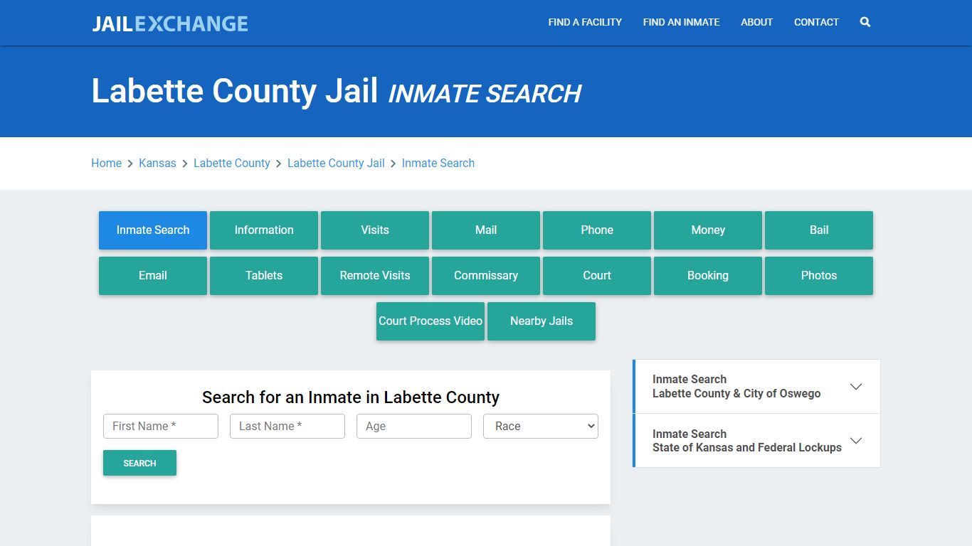 Labette County Jail, KS Inmate Search: Roster & Mugshots